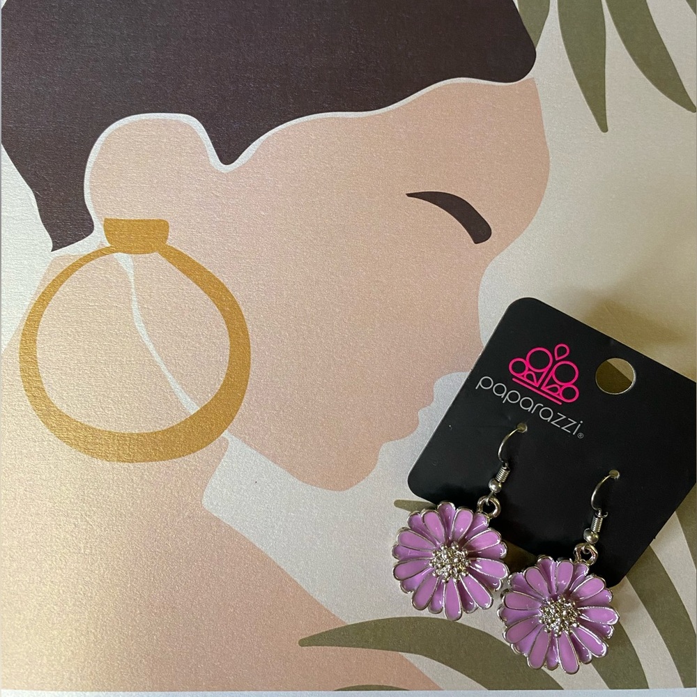 Paparazzi Flower Drop Earrings
